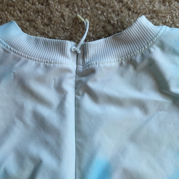 Women's Blue Tie-Dye Muscle Tee - Picture 5 of 5